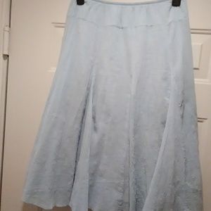 Boho powder blue skirt size 12p